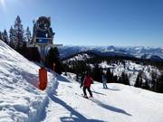 Snow cannon on the Steinplatte