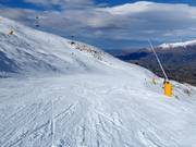 Very good slope preparation in the ski resort of Coronet Peak
