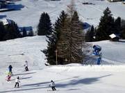 Snowmaking tower on the valley run Kleinarl