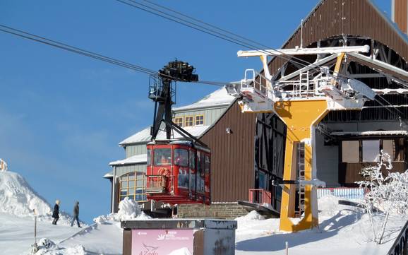 Central Ore Mountains: best ski lifts – Lifts/cable cars Fichtelberg – Oberwiesenthal