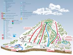 Trail map Solnechnaya Dolina (Sunny Valley)