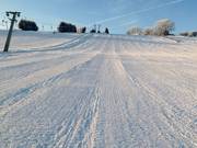 Groomed slope
