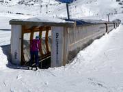 Covered conveyor belt Viderböden on the Idalp