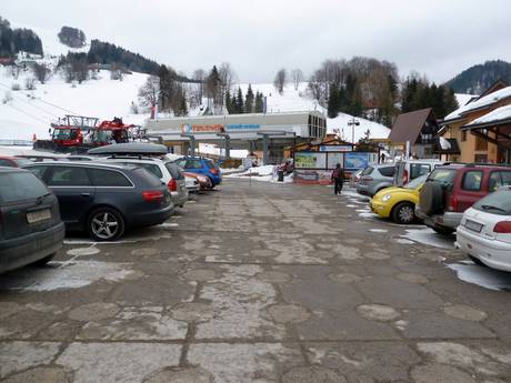 Slovakia: access to ski resorts and parking at ski resorts – Access, Parking Donovaly (Park Snow)