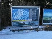 Information board at the mountain station