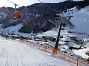 The Dienten ski center in the heart of the ski area