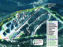 Trail map Loup Loup Ski Bowl