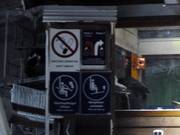 Information boards in the ski hall