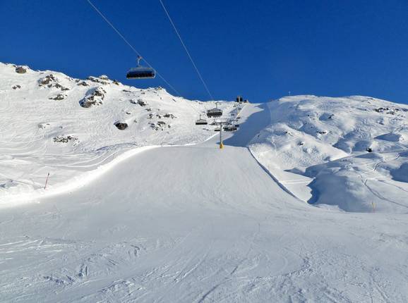 Difficult slope no. 20a at the Kapaunsbahn