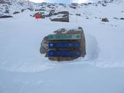 Slope signposting in the ski resort of The Remarkables