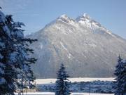 View of the surrounding mountains