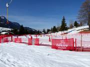 Practice area of the Carezza Skischool next to the Golf 1 and 2 lifts