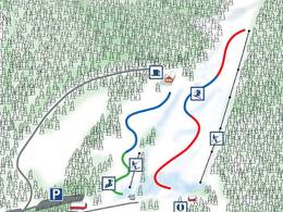 Trail map Ombergsliden Vadstena