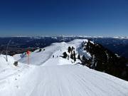 High-altitude ski trail