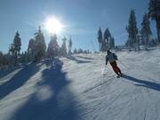 Very well-groomed slope