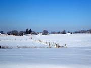 Winter atmosphere with a view of Landsberied