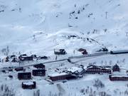 View of the accommodations in Riksgränsen