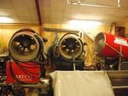 The snow cannons are waiting to be used.