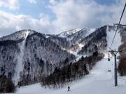 View from the gondola to the Link Lift (connecting lift)