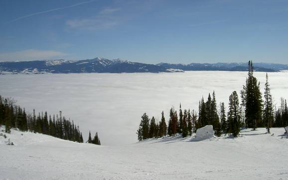 Skiing in Teton Village