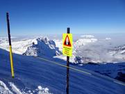 Warning: Glacier crevasses