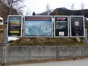 Detailed information boards at the valley station