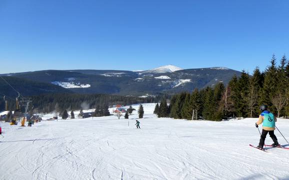 Highest base station in Černá hora - Pec – ski resort Malá Úpa