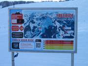 Freeride information point on the Aberg