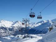 Glüna - 4pers. High speed chairlift (detachable) with bubble