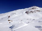 Freeride slopes on the Rothorn