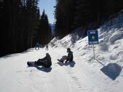 Easy slope to the Lodge