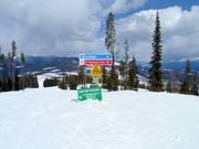 Slope sign-posting in the Kimberley ski resort