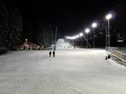 Night skiing