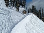 The easy slope It’s a Ten from the mountain station down to the valley