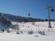 Gentle run-out of the Ettelsbergpiste just before the valley station