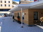 Well-maintained ticket area