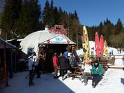 Igloo bar at the Medvědín valley station