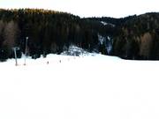 The slope in the upper section