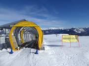 Conveyor belt Cima Zoncolan at the Monte Zoncolan mountain station