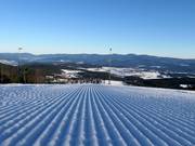 Very well-groomed slopes