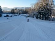 Beginner area with rope lift at the valley station