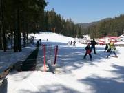 Short conveyor belt in the Ski Center Malina