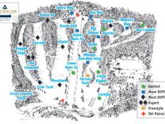 Trail map Hunt Hollow Ski Club