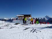 Snow bar next to the Schwemmalm mountain station