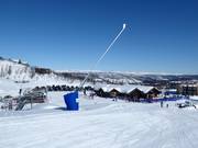 Snowmaking with snow lances in the Geilo ski area
