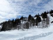 View of the Hanguren freeride area