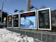 Information board at the valley station