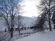 View of the ski slope at the Mühlberglift