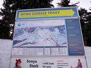 Slope map at the mountain station