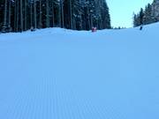 Very well-groomed slope